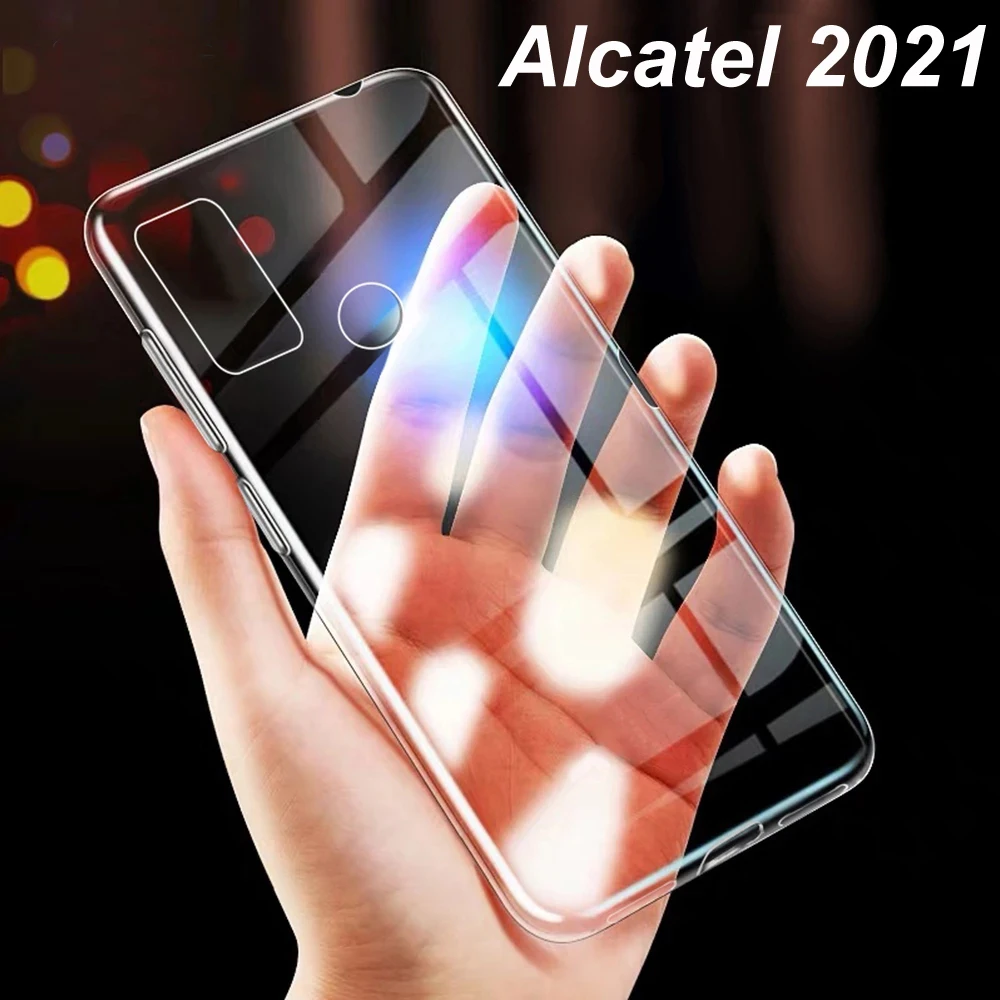 Силиконовый чехол для Alcatel 1L 1S 3L 2021 мягкий матовый бампер из ТПУ защитная оболочка