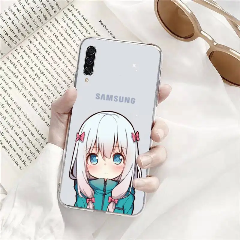 

eromangasensei cute girl Phone Case Transparent for Samsung s9 s10 s20 Huawei honor P20 P30 P40 xiaomi note mi 8 9 pro lite plus