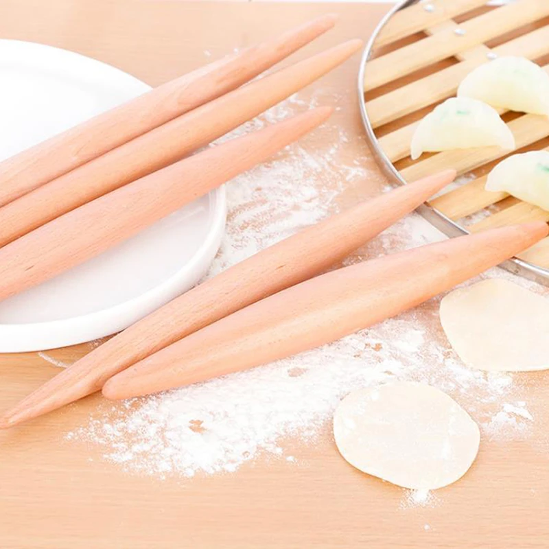 1 шт. Скалка деревянный ролик для помадки торта теста антипригарный кухонный