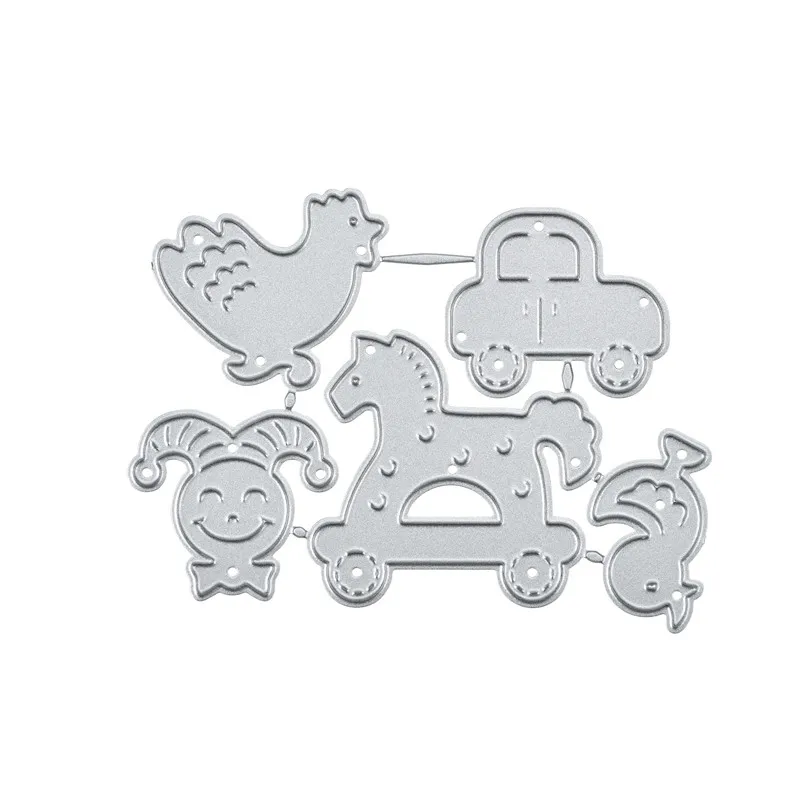 YaMinSanNiO Baby Toys Metal Cutting Dies New Born Girl Boy for Craft Die Scrapbooking Embossing Stencil DIY Cut Decoration | Дом и сад