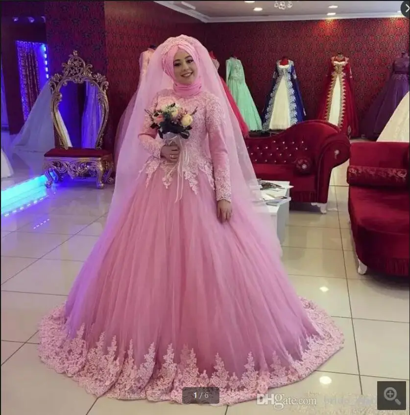 

Женское вечернее платье, розовое Сдержанное платье с длинным рукавом и кружевной аппликацией, пышное винтажное праздничное платье принцес...