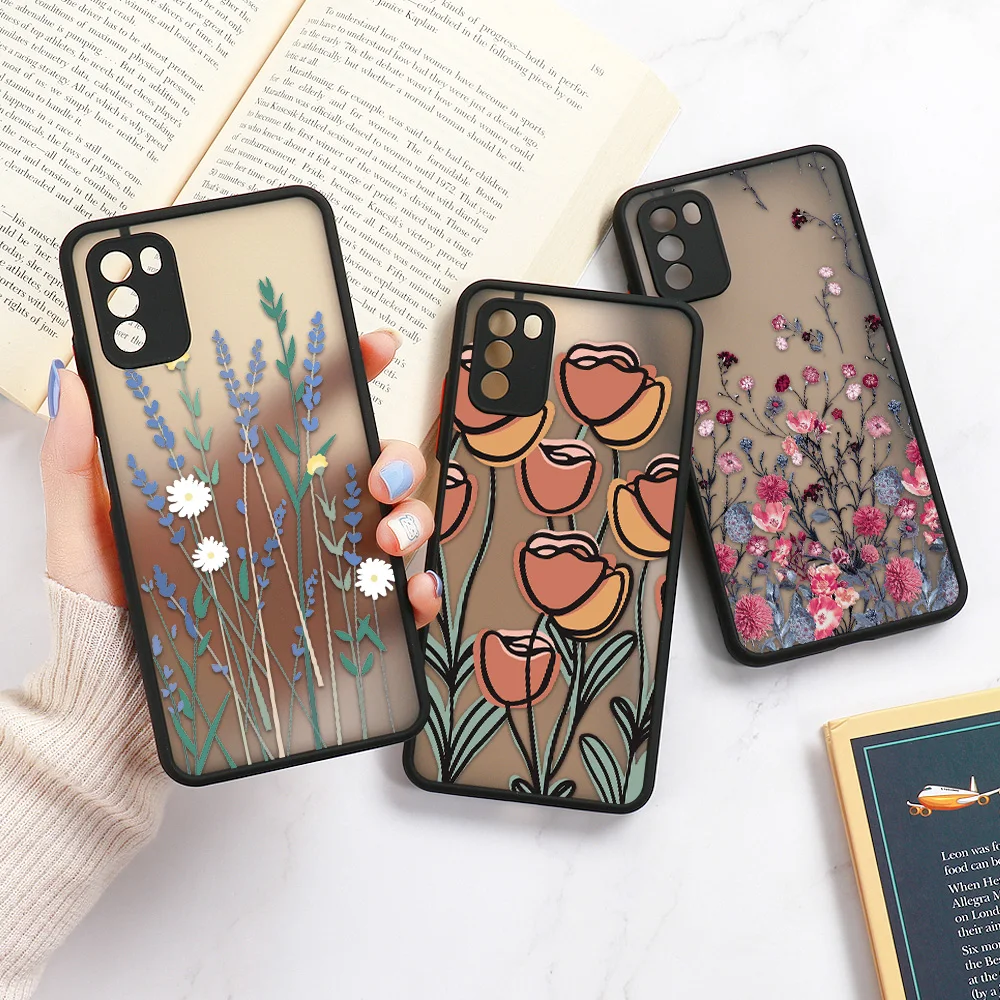 

Funda Xiaomi Poco X3 Pro Clear Flower Case For Xiaomi Mi 11 Lite 11T 10T Pro M4 Pro Note 10 11i 11Lite Little X3 F3 M3 9T Covers