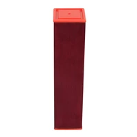 wood hand shaker percussion instrument sand shaker beads music red