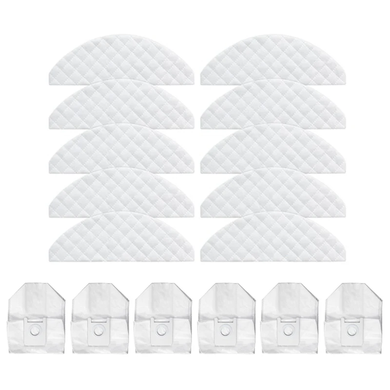 

Promotion!16Pcs for Roidmi EVE Plus Robot Vacuum Cleaner Dust Bag Disposable Mop Cloth Cleaning Replacement Parts