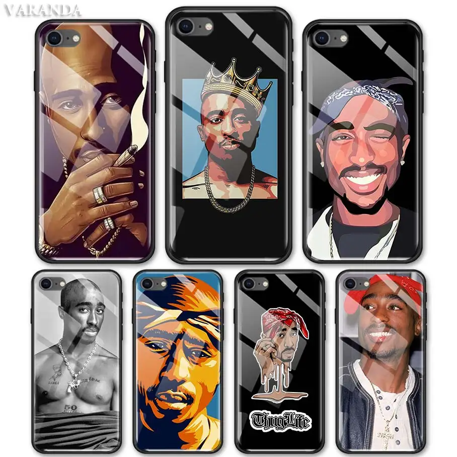 2 pac 2pac чехол для iPhone 11 Pro Max X XS XR 7 8 6 6S Plus закаленное стекло телефона черный мягкий