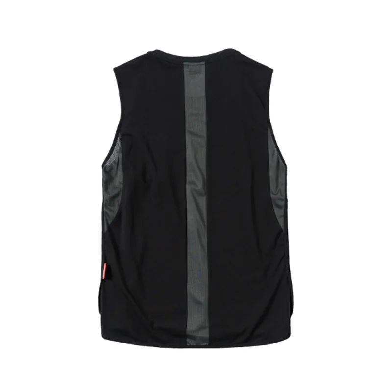 

SILENSTORM Techwear Mens Quick Drying Mesh Black Tank Top Shirt Sleeveless Hip Hop Style Punk Fashion