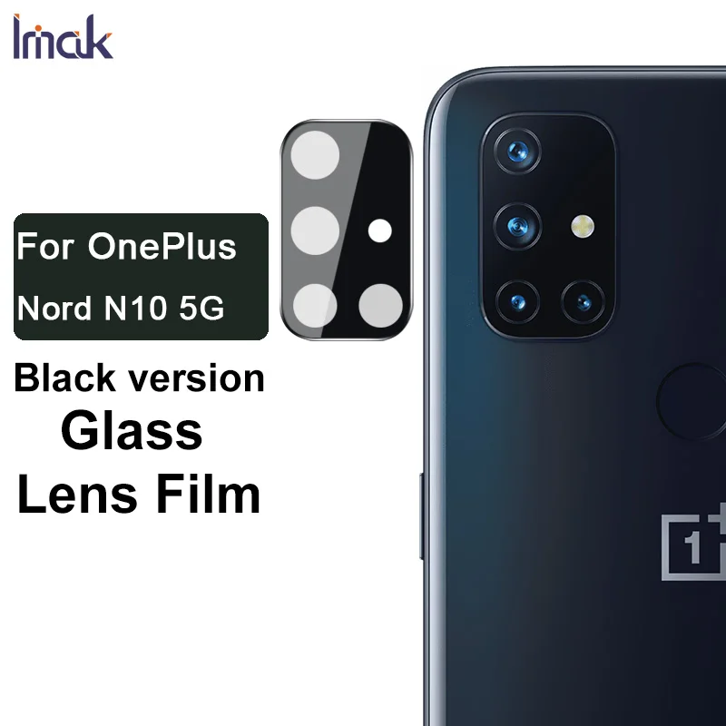 

Imak 1 комплект HD устойчивое к истиранию стекло объектива черная пленка для OnePlus Nord N10 5G Защита камеры