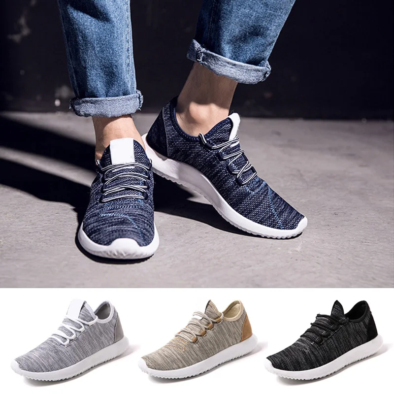 

Men's Summer Flying Woven Mesh Breathable Sneakers Casual Shoes -OPK