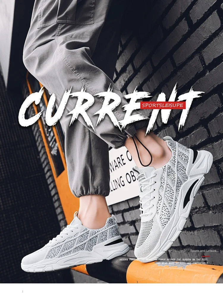 

Men's shoes 2021 new leisure sports deodorant woven summer shoes breathable mesh shoes versatile men's mesh
