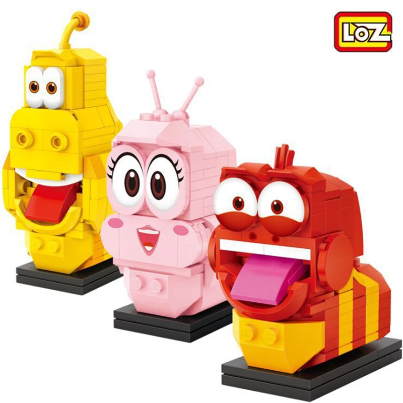 Новинка LOZ забавные мультяшные животные червь Алмазный Мини-конструктор личинка