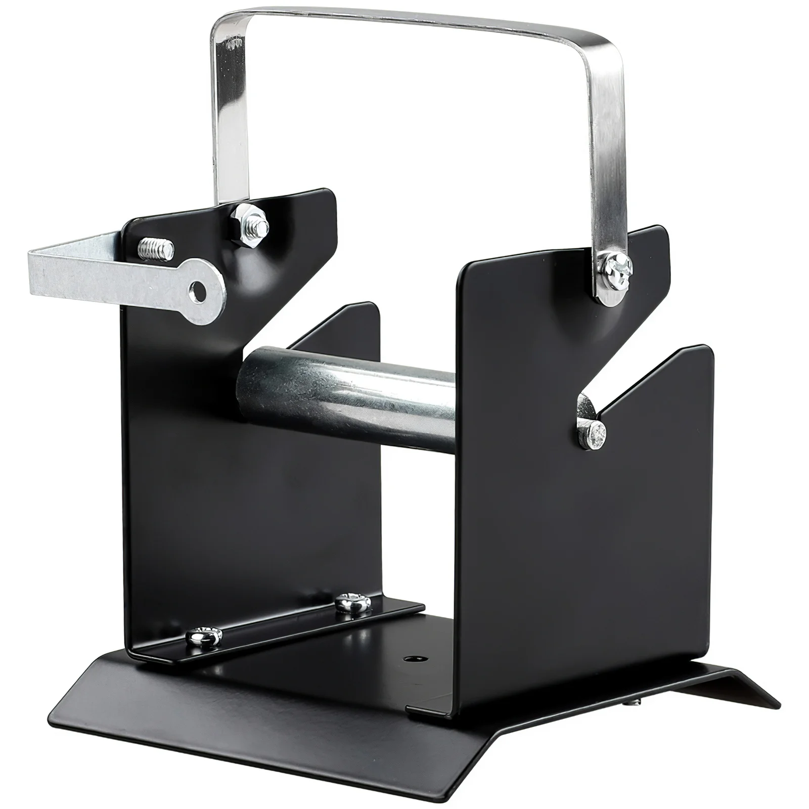 

Portable All Steel Made Black Solder Wire Dispenser With Handle Solder Wire Holder Adjustable Tin Wire Frame Spool Holder