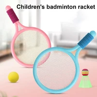 comfortable badminton racket anti skid soft edging sports force training children badminton racket parent child game for outdoor