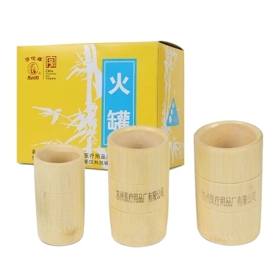 3pcs set bamboo thicken explosion-proof Vacuum cupping free shipping