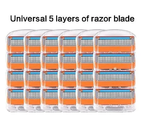 Для мужчин ручной Gillette бритва машина для бритвенных лезвий 5 Слои кассет с Replacebale