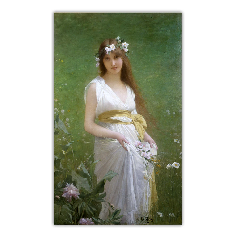 

Jules Joseph LefebvreSpringtimeCanvas Oil Painting Art Aesthetic Poster Picture Wall Hanging Decor Home Living Room Decoration