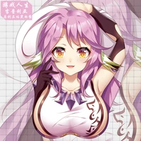 2 types new game jibril no game no life 3d anime girl soft gel gaming mouse pad mousepad wrist rest gifts man adult toy