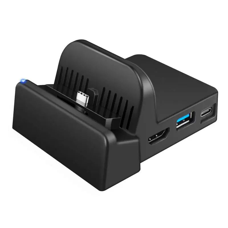 Портативная подставка для зарядки мини переключатель док станция ТВ конвертер