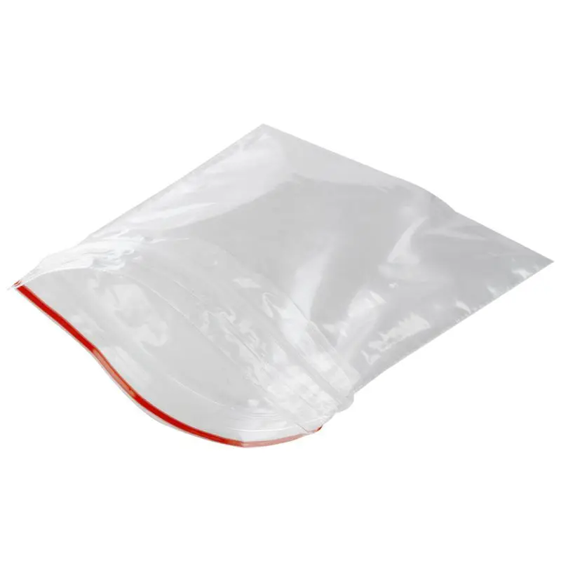 100 Pcs Sachet Pochette Transparent En Plastique Fermeture Bag Pochon Pression 5X7cm | Дом и сад