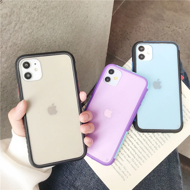 SUYACS ударопрочный чехол на пуговицах ярких цветов для iPhone 11 Pro Max XS XR 7 8 Plus X мягкий