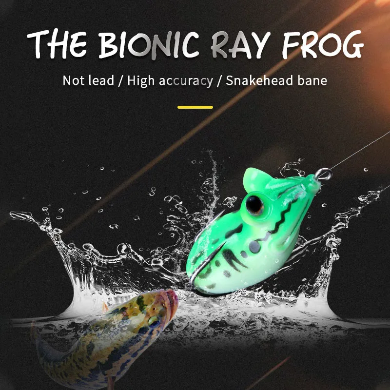 Гром лягушка 11 6 г Лягушка приманка поверхность искусственная Мягкая силиконовая