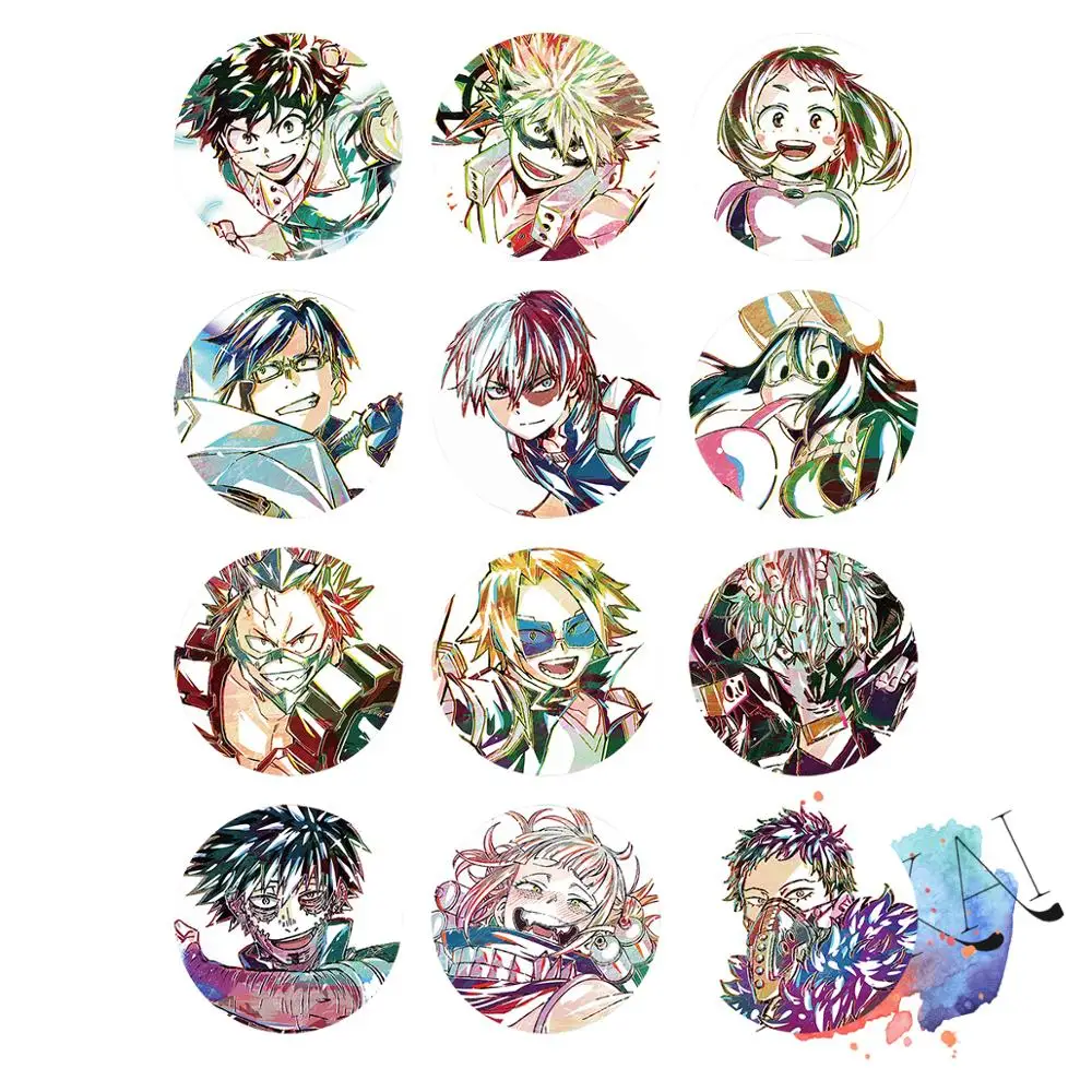 Металлический значок брошь на булавке в стиле аниме Моя геройская Академия боку