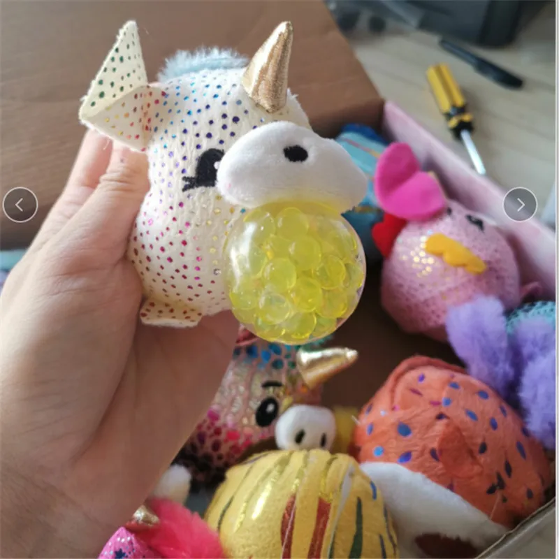 Горячий палец отскок плюшевые игрушки мяч единорог Ткань Искусство животное