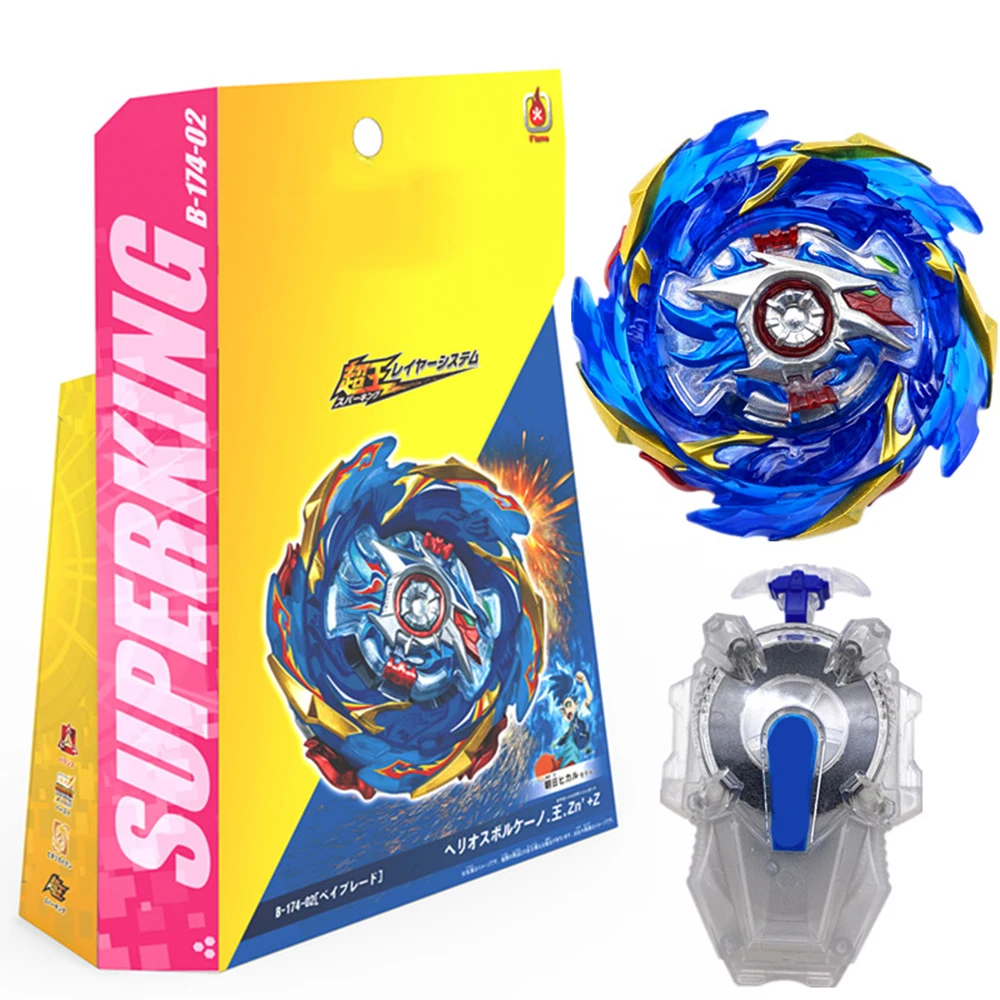 

Toupie Beyblades Burst Sparking GT Metal Fusion B-174 Alloy Spinner with Cable Anttena Blue Protagonist Assemble Toys for Child