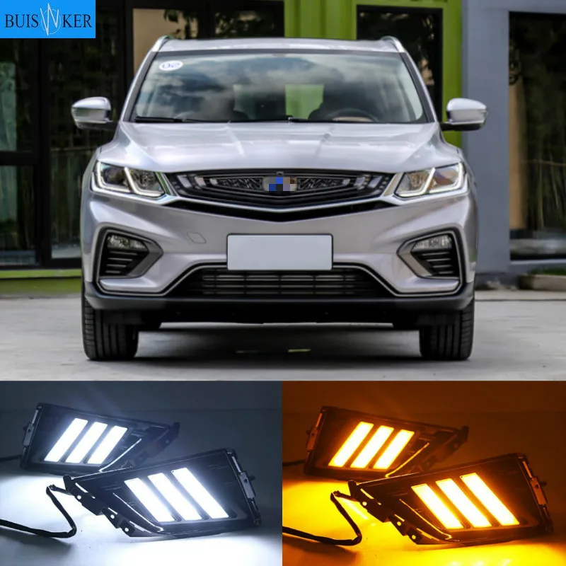 2 шт. для Geely Boyue Протон PRO 2019 2020 Автомобильный светодиодный дневной светильник