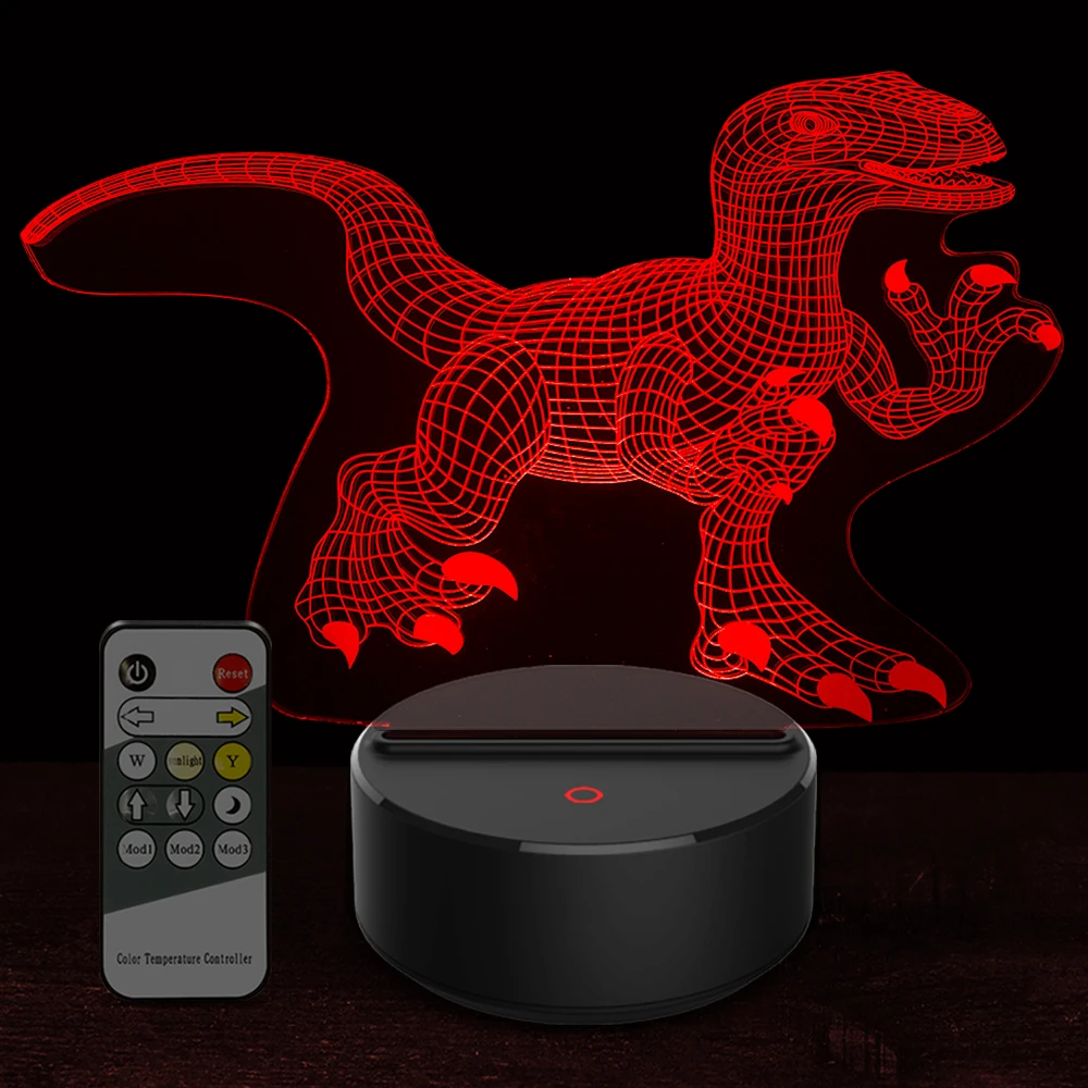 Новый мультяшный мир Юрского периода Bru в форме динозавра Раптора акриловая