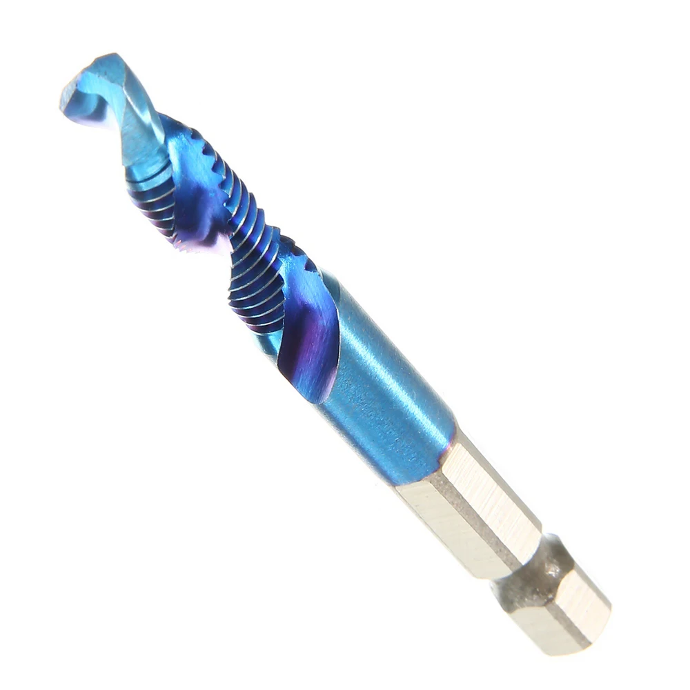 

6pcs/set Hand Tap Drill Bits HSS Screw Spiral Point Thread M3 M4 M5 M6 M8 M10 High Speed Steel Hex Shank Machine Taps Kit