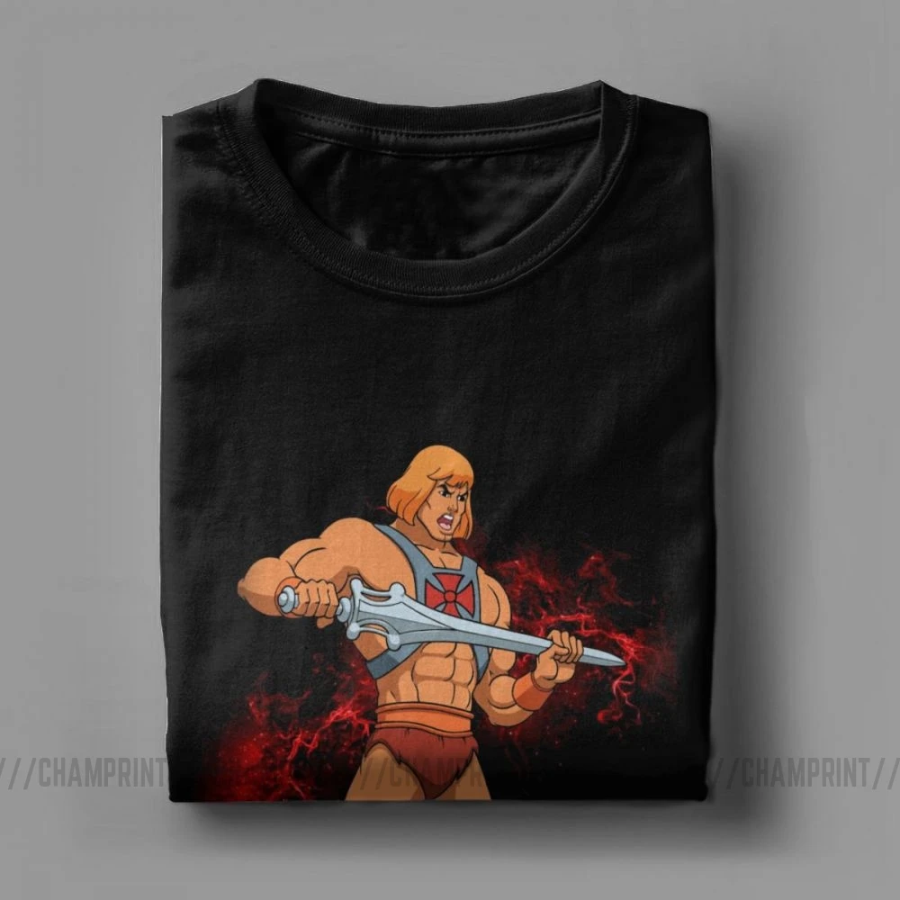 Мужская футболка He Man Masters Of The Universe винтажные футболки из чистого хлопка с