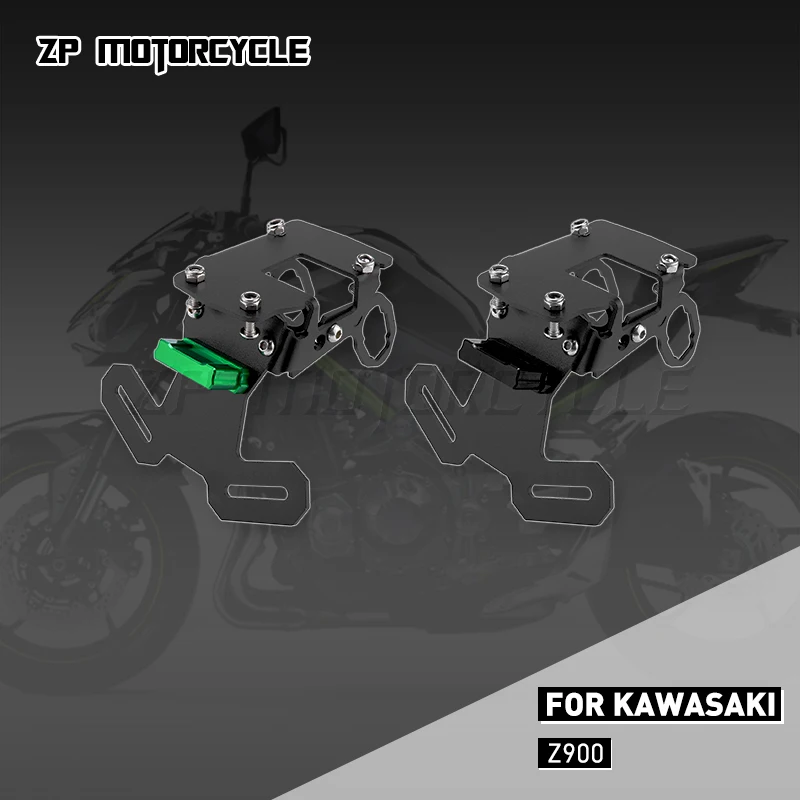

Держатель номерного знака мотоцикла для Kawasaki Z900 и ABS 2017, кронштейны со светодиодсветильник индикатором