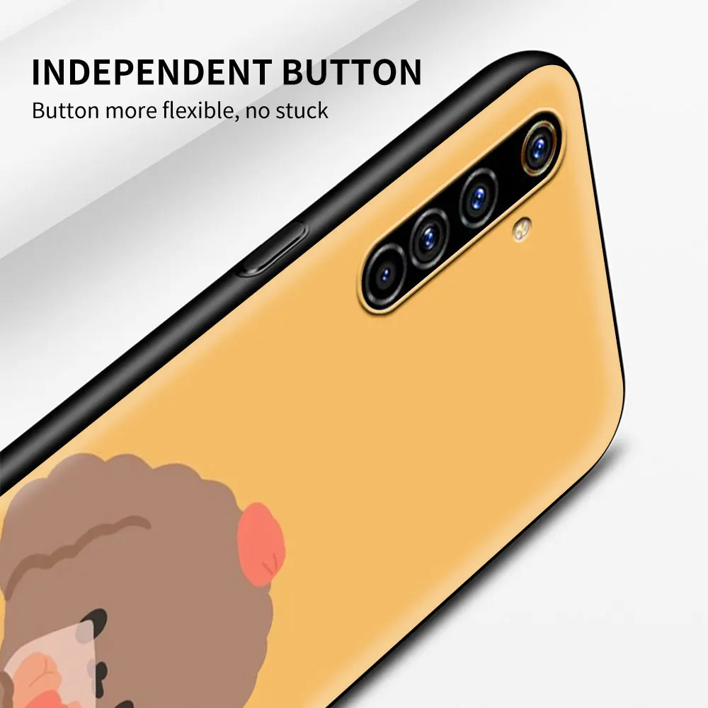 

Cute Cartoon Beer Cat Silicone Phone Case for Realme C3 5 6 6i 7 C11 XT X7 X50 7 Global Q2 Q2i Pro 5G Cover Shell Coque