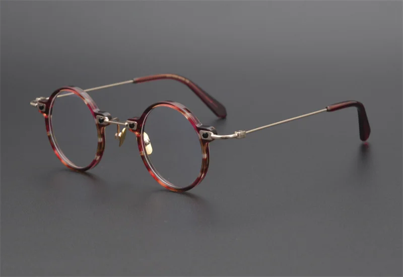 

Round Frame Progressive Multi-focal Glasses Men Vintage Acetate Optical Eyewear Ultralight Prescription Reading Eyeglasses Women