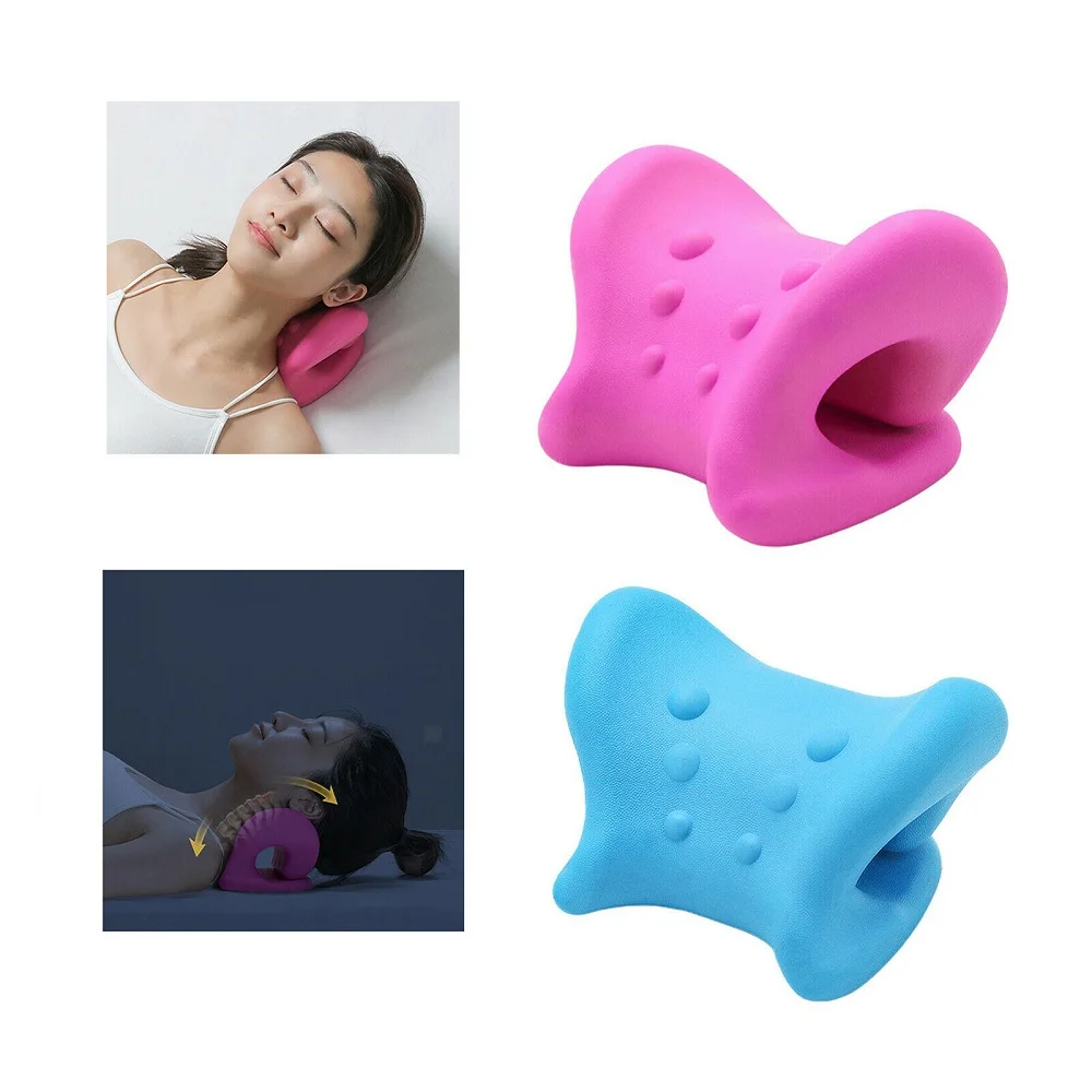 

Neck Traction Pillow Rest Cushion Support Neck Stretcher Cervical Pain Relief