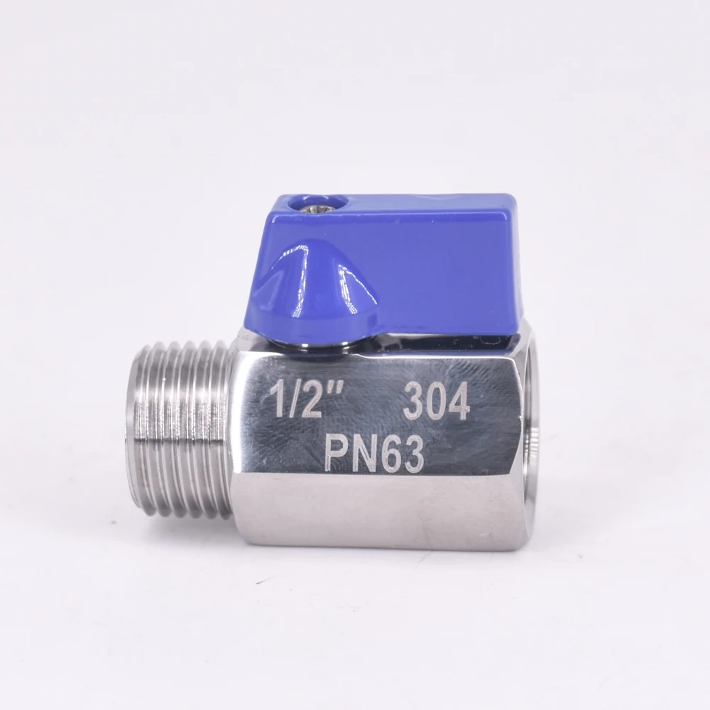 Мини санитарный шаровой клапан BSP Мама-папа 1/2 дюйма домашнее пиво нержавеющая