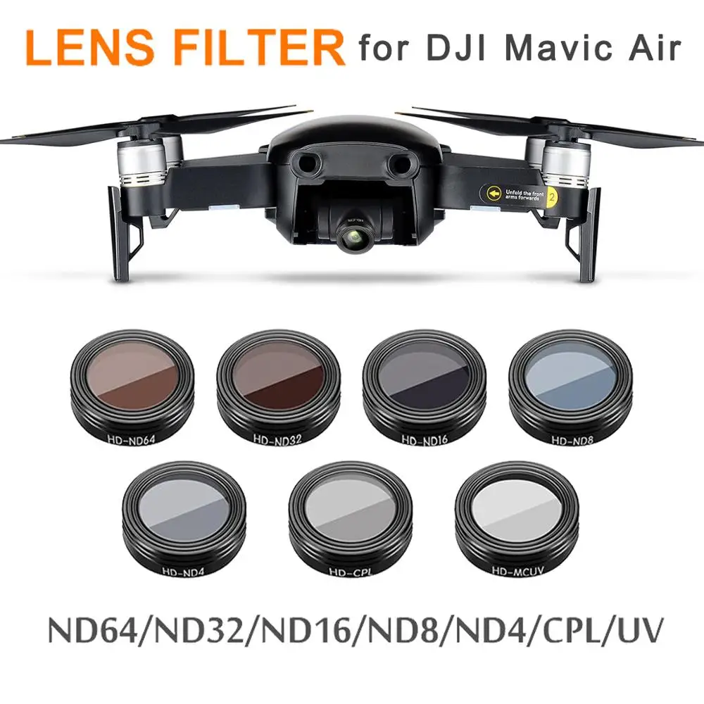 Mavic Air фильтр нити UV/ND4/ND8/ND16/ND32/CPL набор фильтров для объектива DJI Φ Сверхлегкий