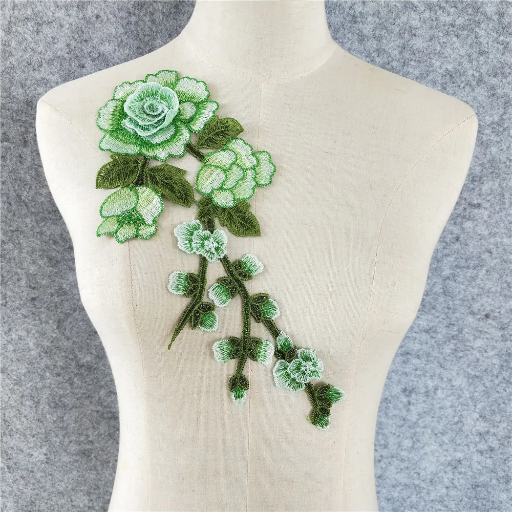 Модная вышивка цветочное ремесло венецианская Кружевная аппликация сделай сам