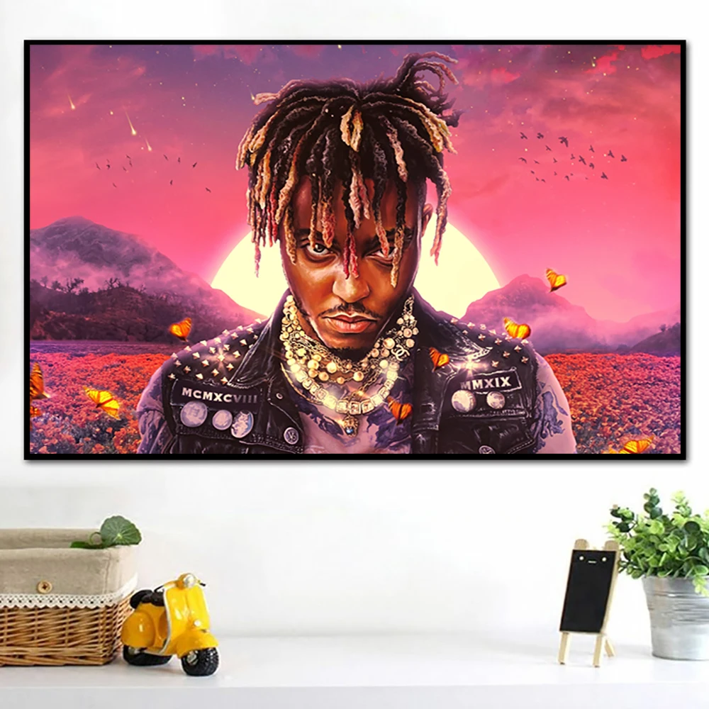 

Juice Wrld Poster and Prints Legends Never Die Album Cover Art Canvas Painting for Living Room Bedroom Decor Cuadros