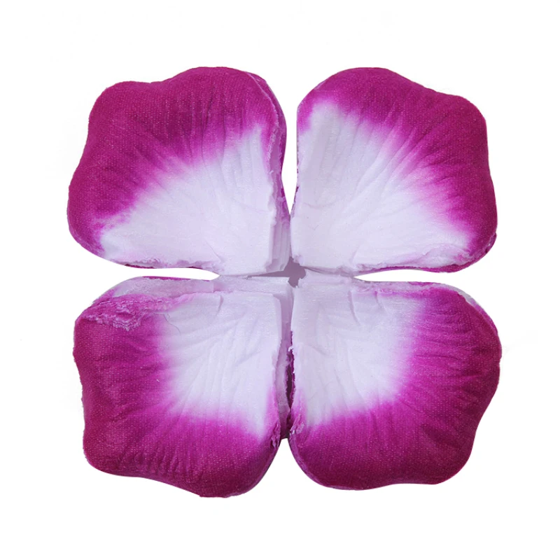 White purple 100 шт./лот, романтические шелковые лепестки роз, романтические украшения для свадьбы, искусственные лепестки роз, свадебные искусственные цветы, искусственные розы - Цвет: White purple