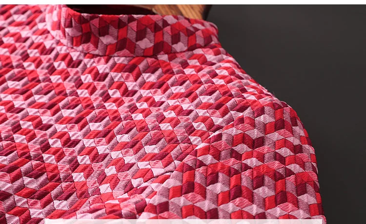 Tingfly винтажные элегантные жаккардовые трапециевидные платья женские модные