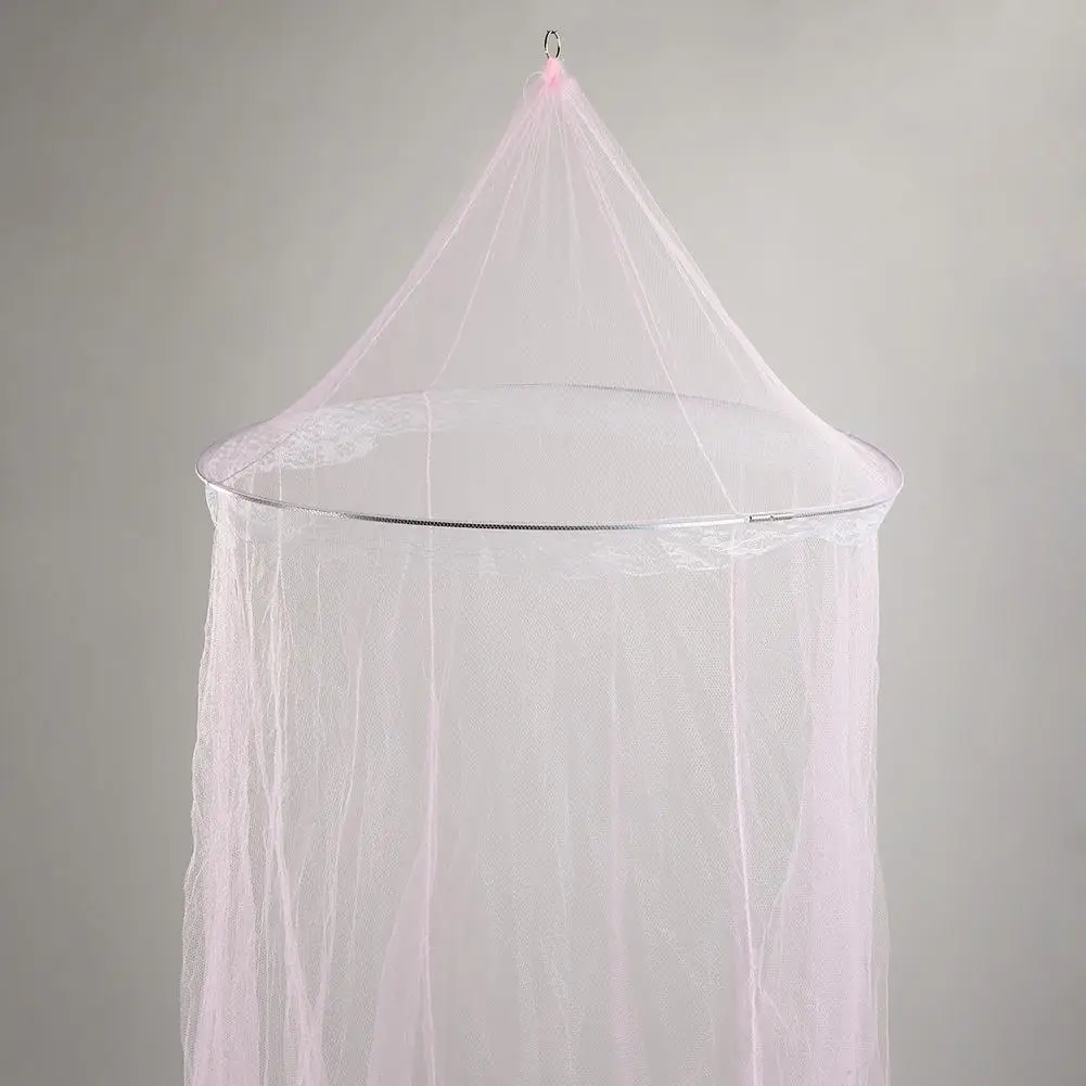 

Elegent Lace House Bedding Decor Sweet Round Bed Canopy Dome Mosquito Net