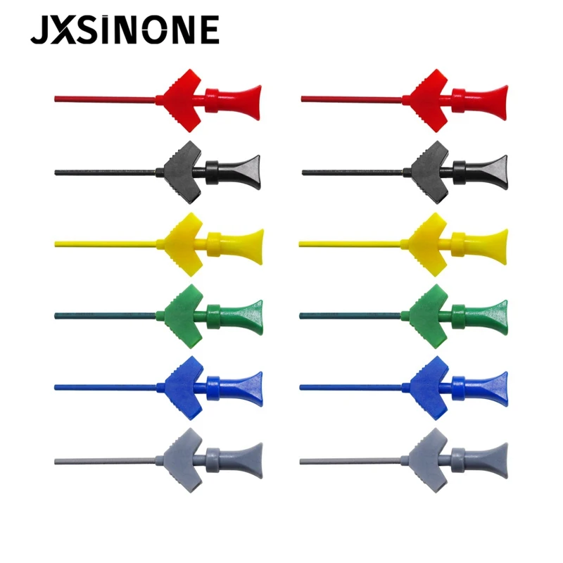 

JXSINONE SMD IC Testing Hook mini Logic Analyzer Grabber Internal Spring probes clips jumper connect Dupont Test Lead Accessory