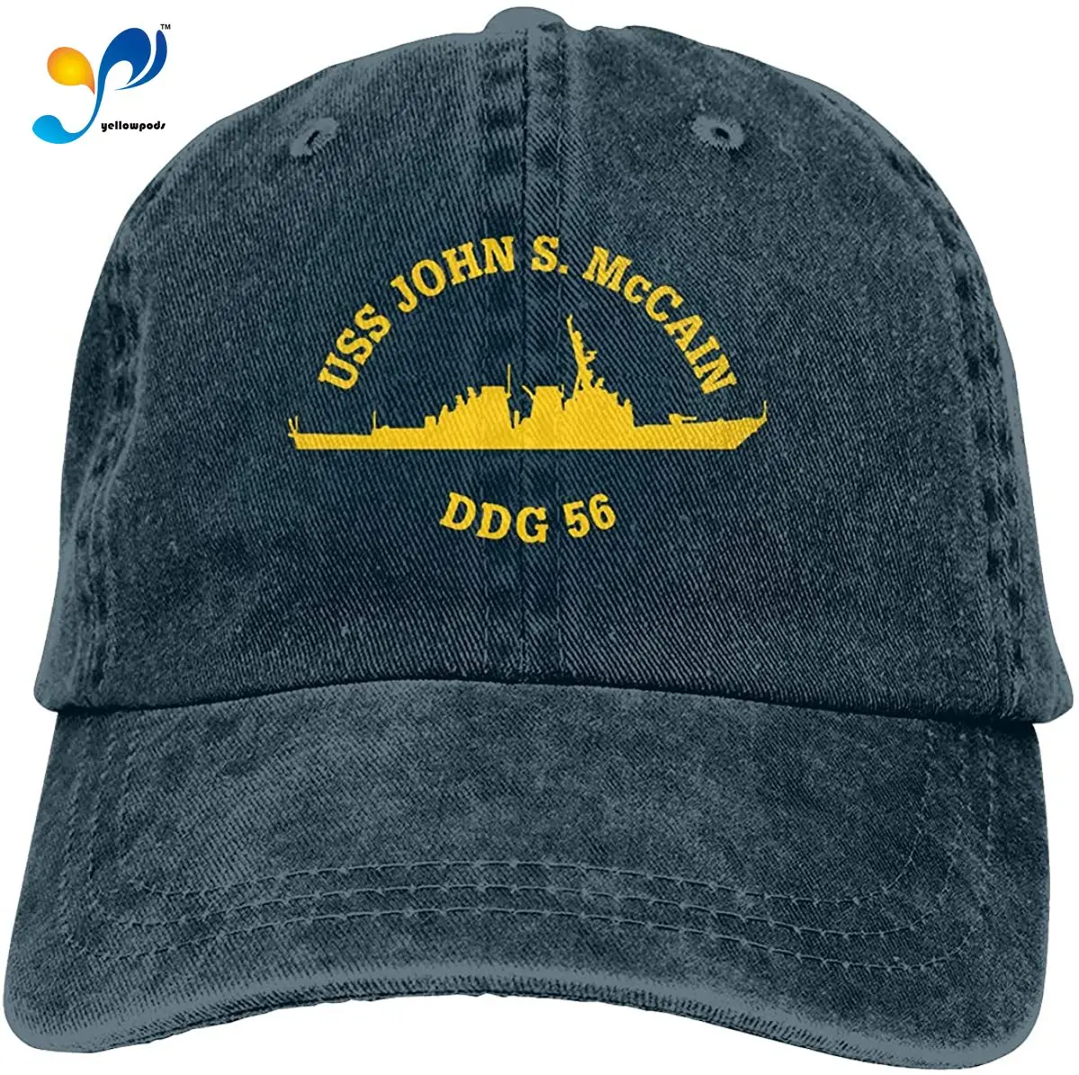 

US Navy John S. McCain DDG-56 Men Baseball Cap Trucker Hat Denim Dad Hat Cap