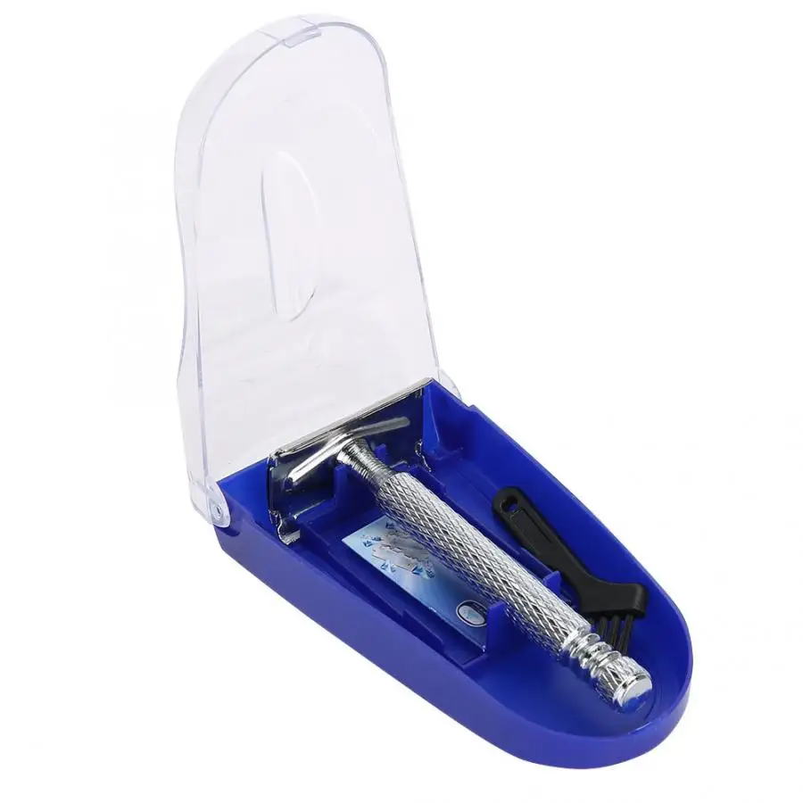 Безопасная бритва Мужская классическая с двойными краями безопасная для бороды