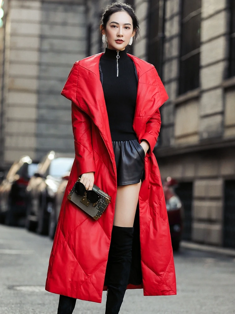 Натуральная кожаная куртка Осенне зимнее пальто женская одежда 2021 в Корейском