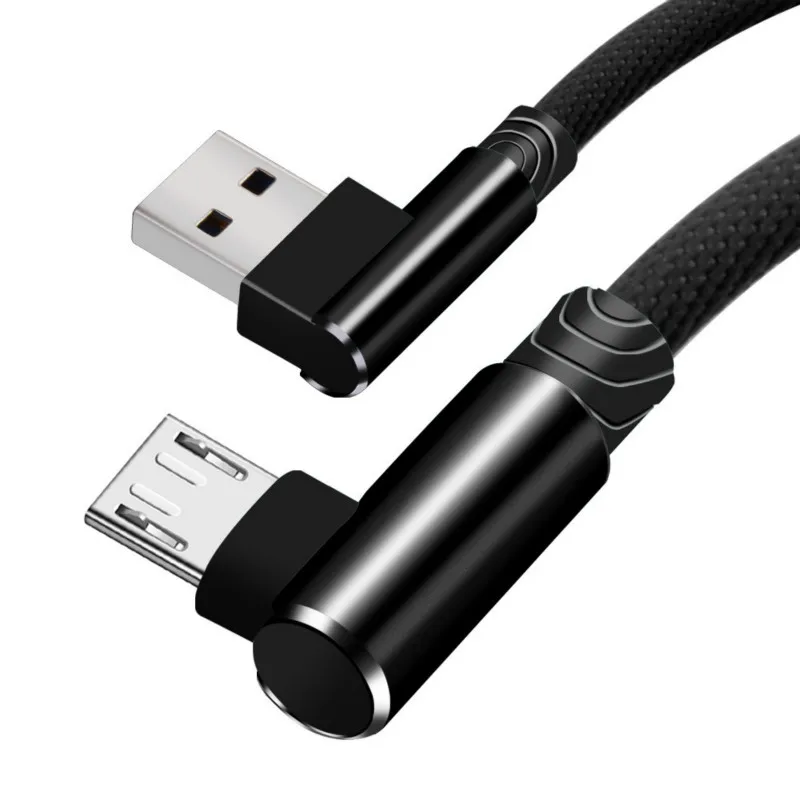 USB кабель 1 м, 2 м, 3 м, USB кабель для iPhone XS, 7, samsung, S9, Xiaomi, huawei, светодиодный, 90 градусов, быстрая зарядка, Microusb type-C, USB C кабели