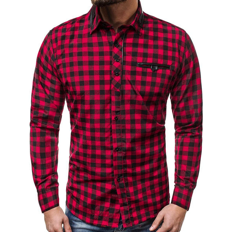 Оптовая продажа Осень зима 2020 Молодежная повседневная мужская рубашка с длинным