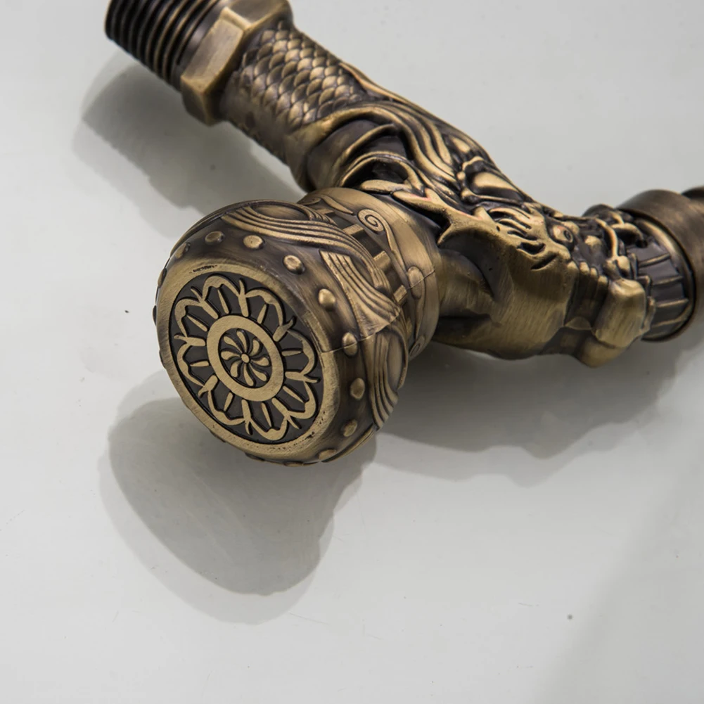 Аксессуары античный бронзовый водопроводный кран садовый настенный