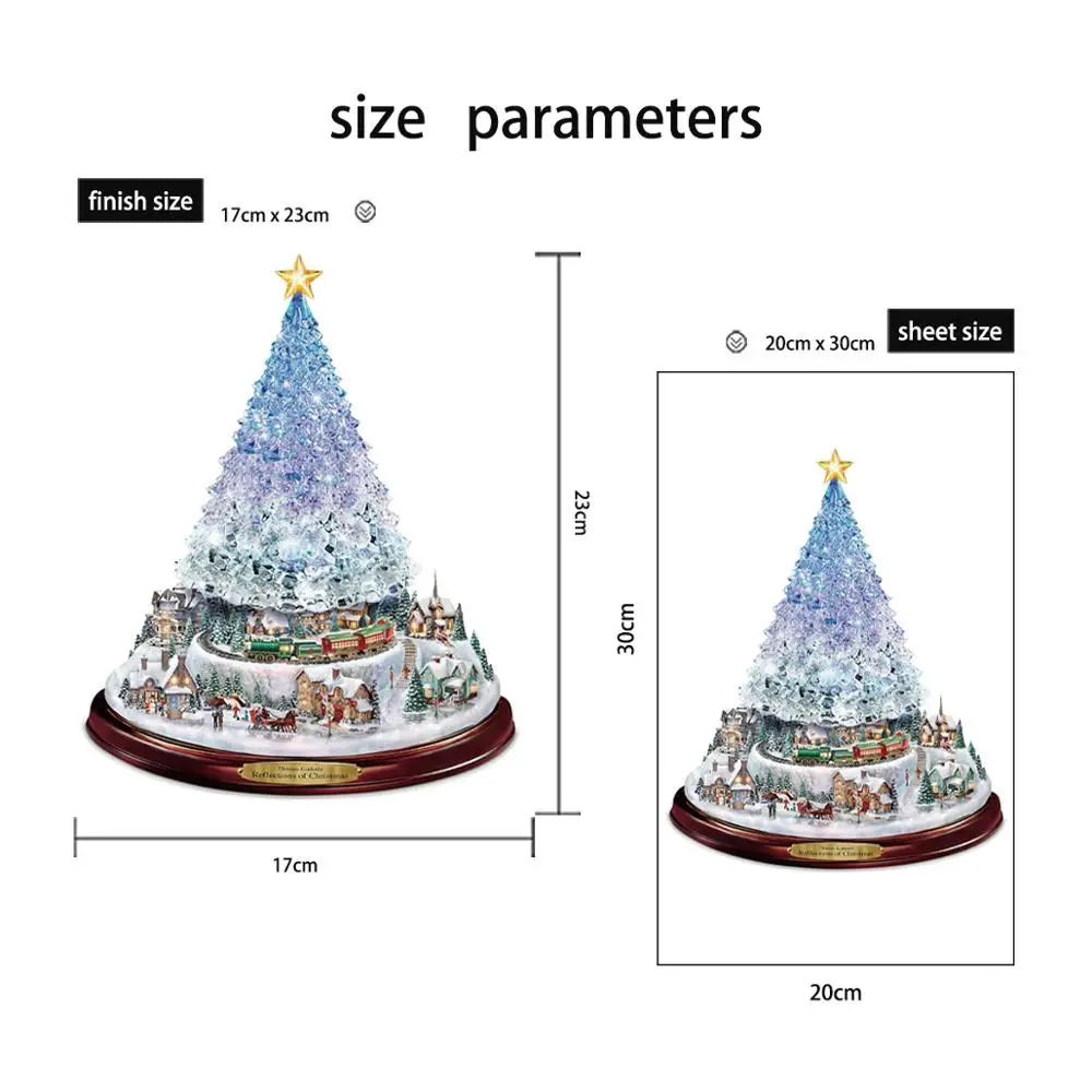 Хрустальная Рождественская елка рождественские украшения настенные наклейки
